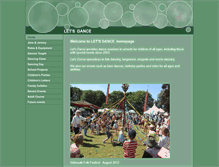 Tablet Screenshot of letusdance.org